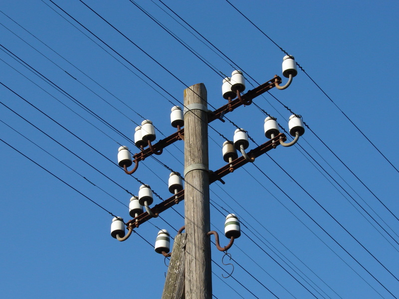 landline, sky, analog communication, telegraph, low angle view, security camera, outdoors, blue, technology, 2K, clear sky, electrical equipment, cable