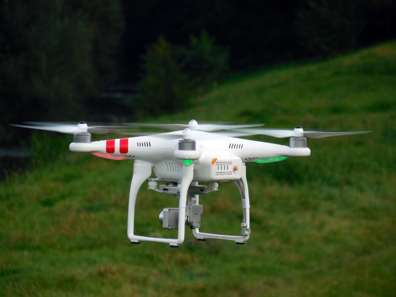 remotely controlled, land, nature, rotors, aerospace industry, meadow, quadcopter, field, propeller, camera, quadricopter, quadrotor, fly, plant, no people