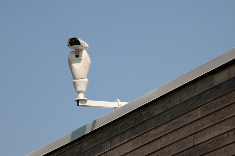 camera, surveillance state, no people, privacy, surveillance camera, sunny, outdoors, industry, security camera, nature, fuel and power generation, blue