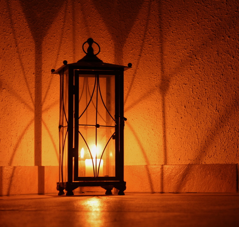 nature, built structure, clock, indoors, lantern, no people, cozy, candle, architecture, illuminated, wood - material, light - natural phenomenon, silhouette