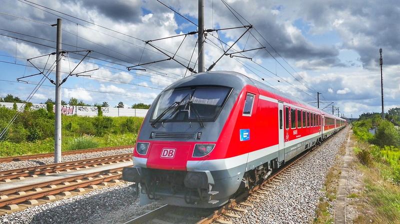 travel, cable, no people, on the move, architecture, gravel, deutsche bahn, public transportation, transportation, ic, land vehicle, station, railroad car