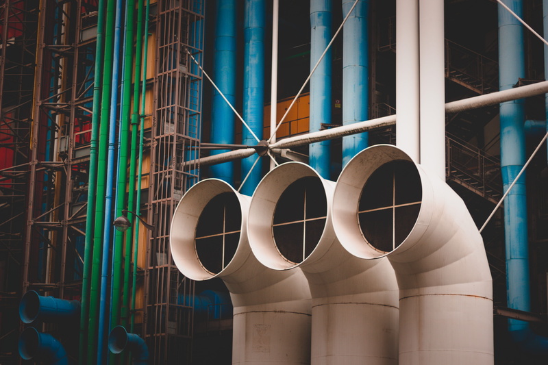 daylight, environment, three, nature, industrial, tube, architecture, building, industry, tubes, pattern, shape, white, design, iron, pipe - tube, steel
