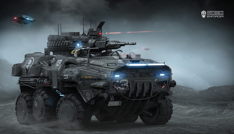 transport, weapons, APC-1232-A, Igor Sobolevsky, 1080P