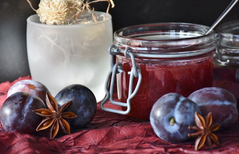 glass, eat, boil down, close-up, jelly, grapes, decoration, ingredient, sweet, violet, food, glass - material, indoors, full, jam, wellbeing, no people