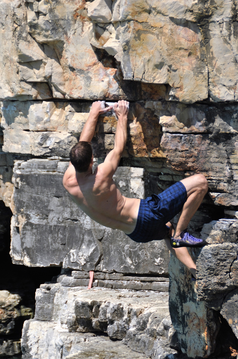 Climber, one man only, adventure, day, architecture, Rock, Free Climbing, strength, leisure activity, coast, unsecured, dangerous, courageous, rock, men