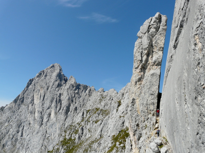 activity, rock - Object, pinnacle, leisure activity, ellmauer halt, 2K, limestone alps, impressive, passage, smart, rock tower, landscape, sky, cliff