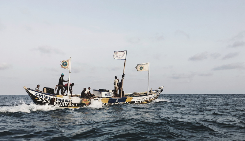 horizon over water, sinking, nautical vessel, accidents and disasters, copy space, water, beach, day, yacht, 4K, luxury, fisherman, ghana, transportation