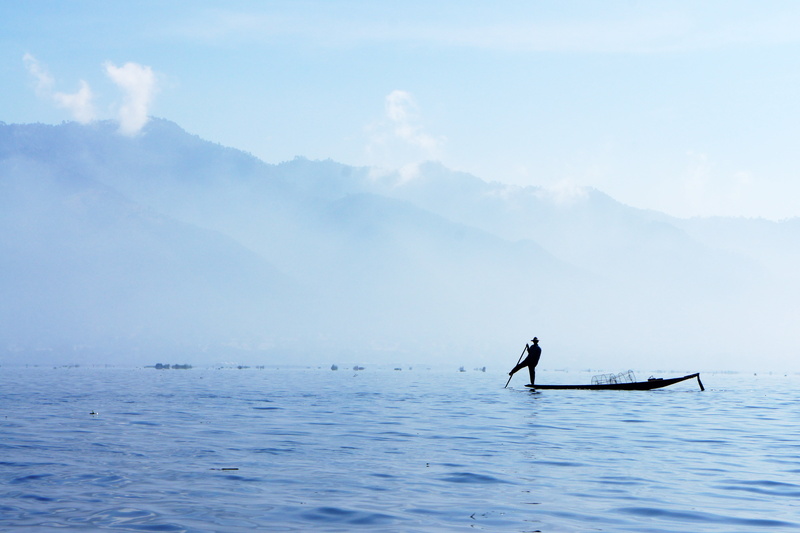 nature, mode of transportation, beauty in nature, asia, one person, fisherman, bamboo basket, silhouette, photography, fischer, nautical Vessel, lifestyles