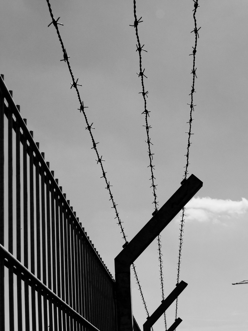 barrier, Security, construction site, wire, photo, sky, nature, construction industry, risk, building, grid, lighting equipment, construction equipment