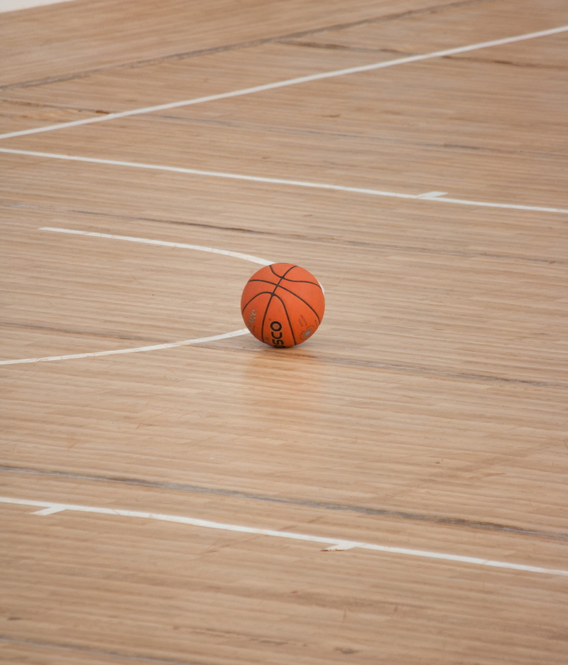 parquet floor, sports, basketball - Sport, 2K, high angle view, lines, play, competition, ball, basketball, playing, sports And Fitness, indoors, basketball Court