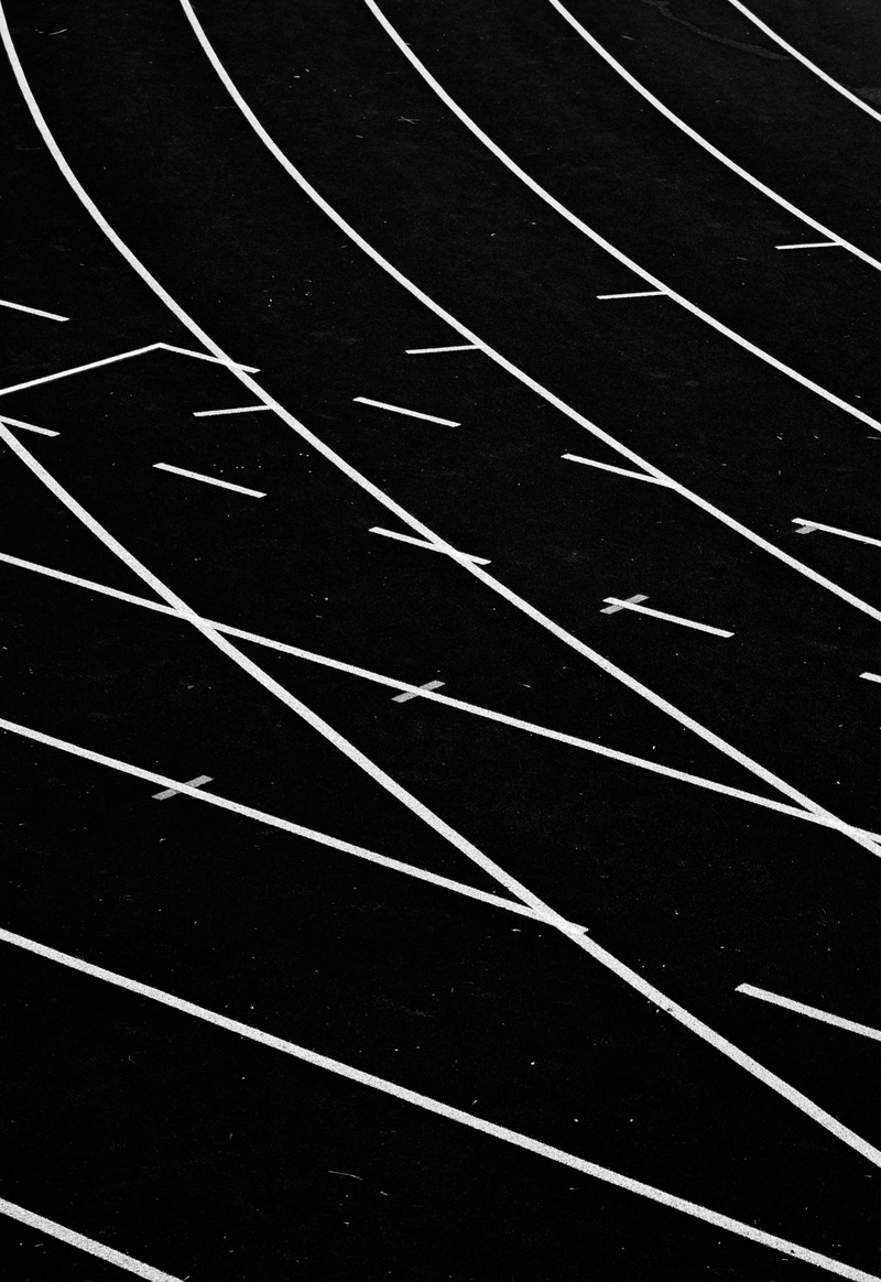 competition, white color, untitled, track, day, sports track, backgrounds, sign, 4K, high angle view, road marking, symbol, white, running track, race