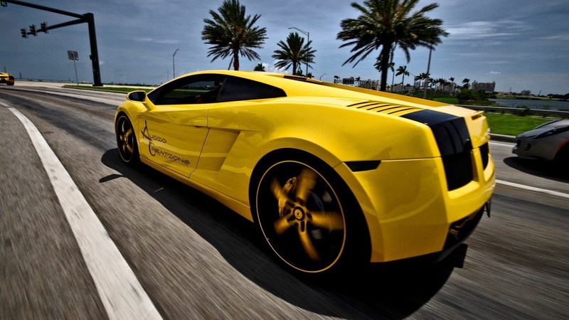 coupe, racecar, no People, movement, mode of transportation, road, driving, motor Vehicle, tropical climate, taxi, palm tree, markup, performance Car, mode of Transport