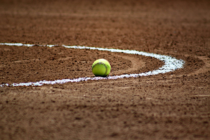 land, infield, baseball - ball, match - sport, line, ball, tennis ball, nature, 2K, selective focus, dirt, absence, green color, chalk, surface level