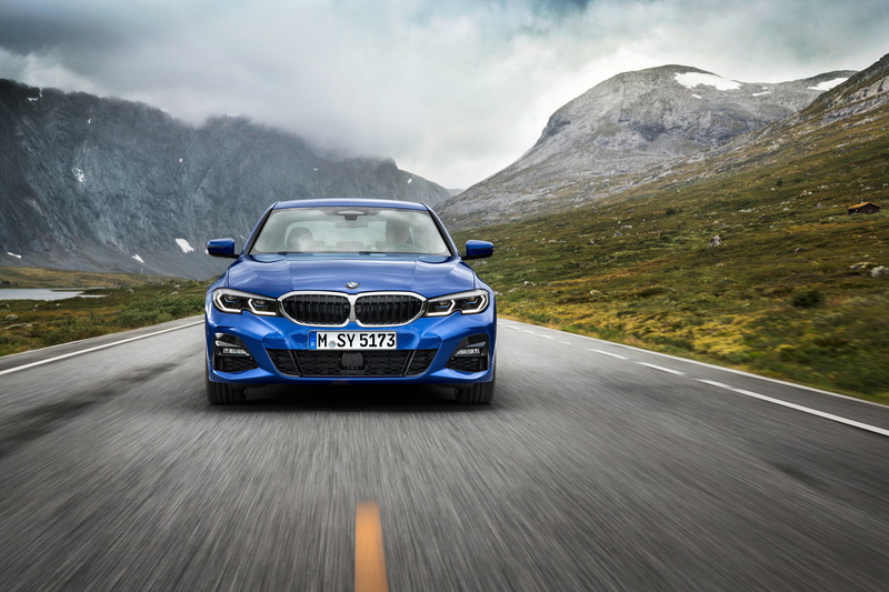 G20, M Sport, road, asphalt, 3-series, mountains, 4K, lights, markup, BMW