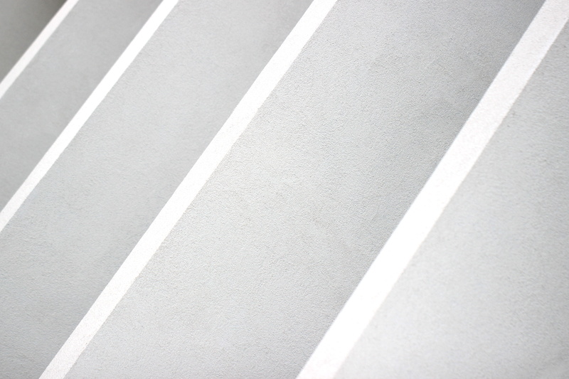 yard line - sport, bright, pattern, walls, marking, white, transportation, road marking, symbol, abstract, architecture, dividing line, gray, high angle view