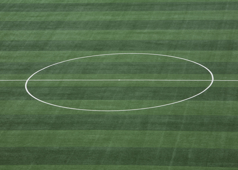 grass, competitive sport, high angle view, shape, nature, team sport, sport, no people, day, circle, 4K, empty, artificial turf, basketball - sport, soccer field