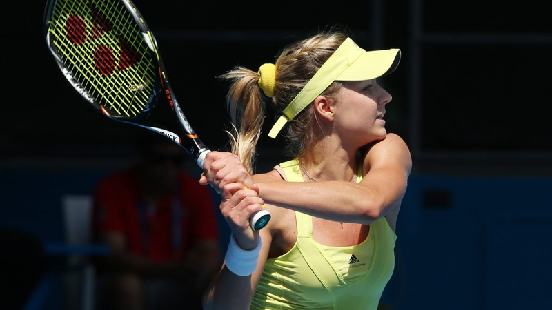 athlete, Maria Kirilenko, young adult, tennis racket, motion, tennis, women, two people, sport, tennis rackets, 1080P, people, effort, racket, young women