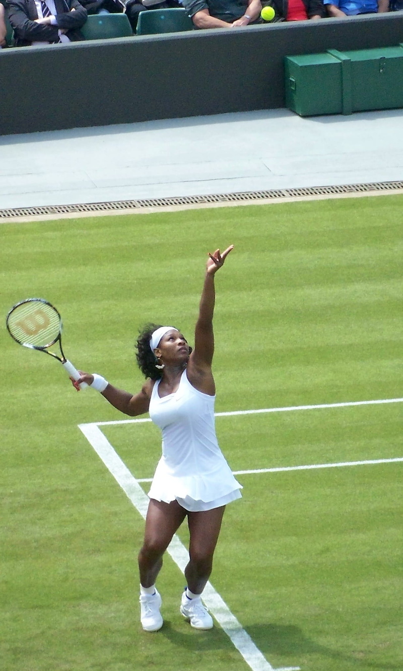 england, front view, playing, women, athletic, serving - Sport, healthy Lifestyle, sport, tennis Racket, leisure activity, ball, young Adult, lifestyles