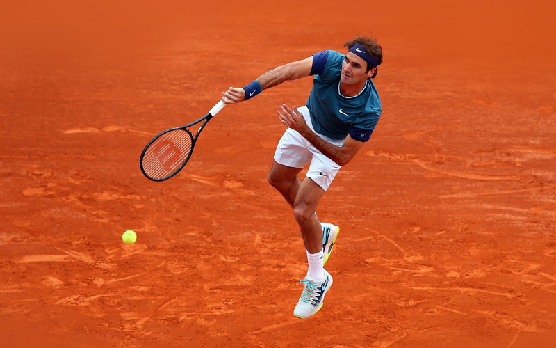 full length, federer, sport, athlete, competition, exercising, motion, healthy lifestyle, tennis racket, playing, racket, sports clothing, lifestyles, 4K