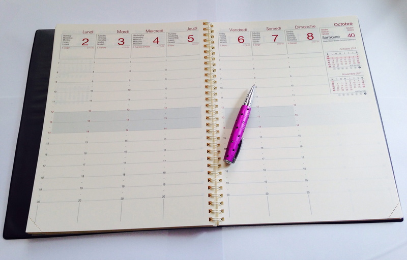 studies, note pad, click, pen, multi colored, Week, close-up, paper, notebook, ring binder, page, office supply, white, Office, education, School, high angle view