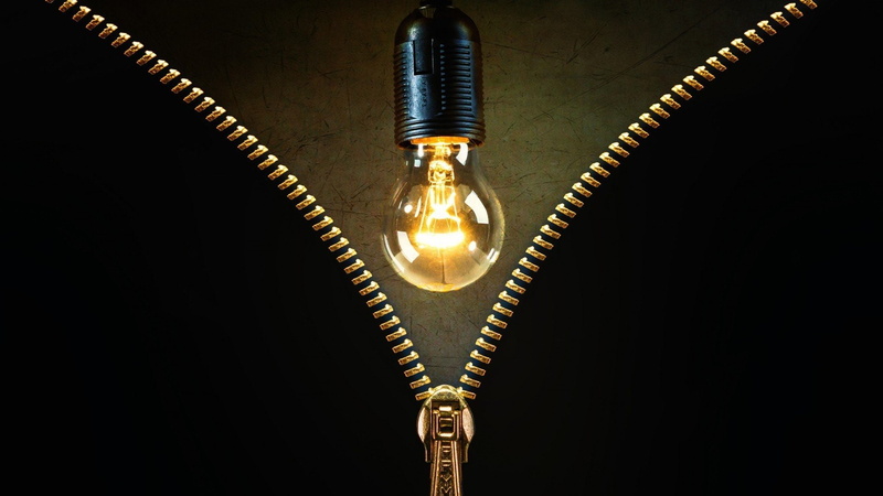 no people, indoors, light bulb, metal, black background, silver colored, communication, electricity, spiral, connection, 1080P, lightbulb zippers lights gold black background scratches