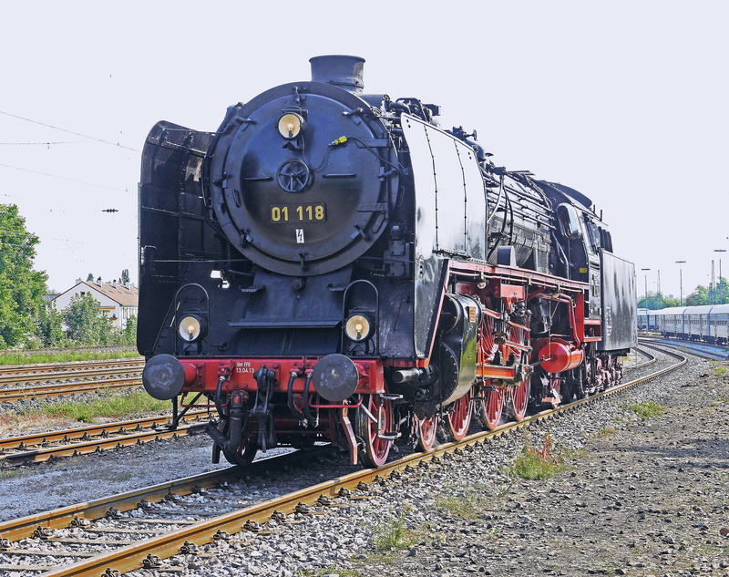 locomotive, shunting yard, steam locomotive, nature, railroad car, express train, br01, wait track, train - vehicle, travel, railroad track, outdoors, mode of transportation