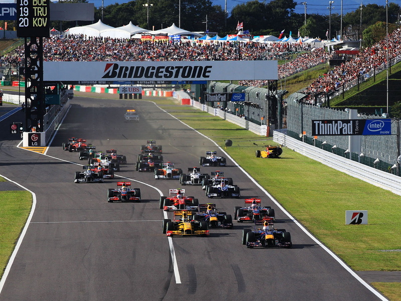720P, race, start, crash, formula, track, racing, suzuka, line