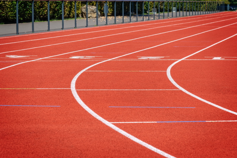 sign, athletics, absence, competitive sport, stadium, day, no people, outdoors, running track, sports track, competition, running, track event, 5K, sports ground