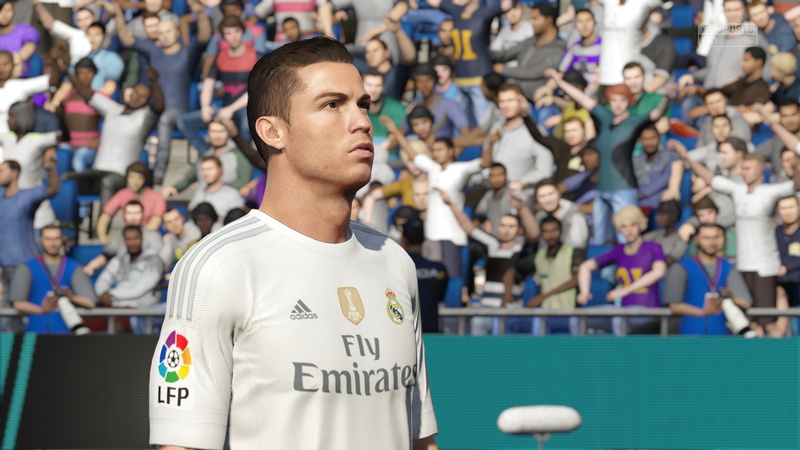 ball, ronald, footballers, waist up, looking, soccer, day, focus on foreground, standing, cristiano, sport, crowd, stadium, adult, Cristiano Ronaldo, fan - enthusiast