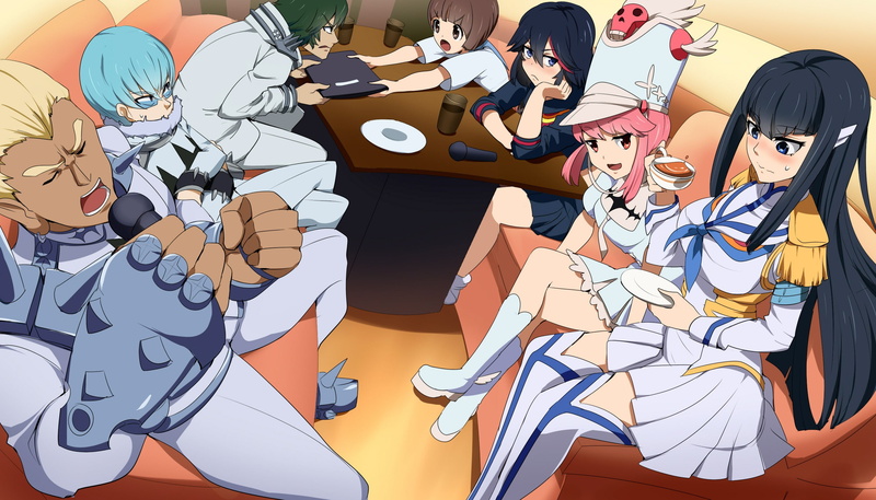 representation, young adult, creativity, women, emotion, happiness, high angle view, Kill la Kill, lifestyles, young women, real people, Sanageyama Uzu