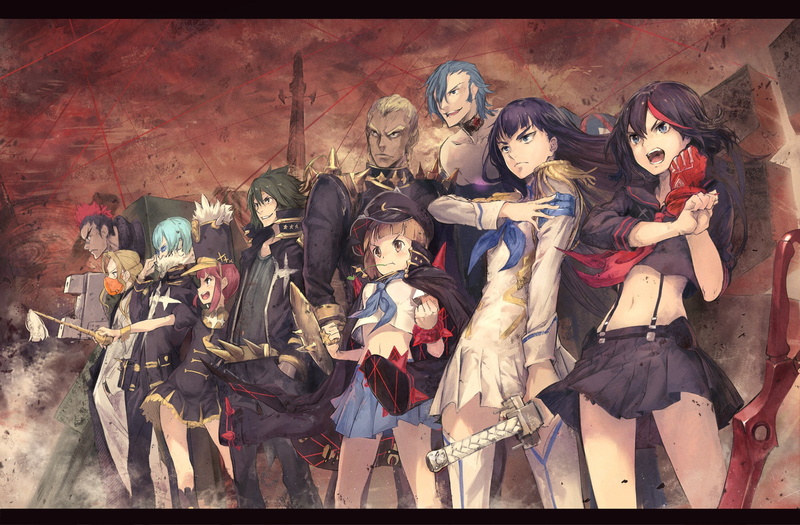 Kill la Kill, Matoi Ryuuko, Kiryuin Satsuki, Gamagouri Ira, Sanageyama Uzu, Jakuzure Nonon, 1080P, Inumuta Houka