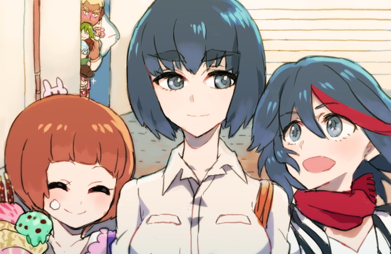 1080P, Mankanshoku Mako, halloween, close-up, art and craft, religion, representation, human representation, male likeness, spooky, creativity, Kill la Kill