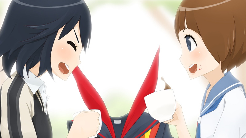 Kill la Kill, sports equipment, representation, day, sunlight, blue, white color, mode of transportation, multi colored, no people, white background, nature
