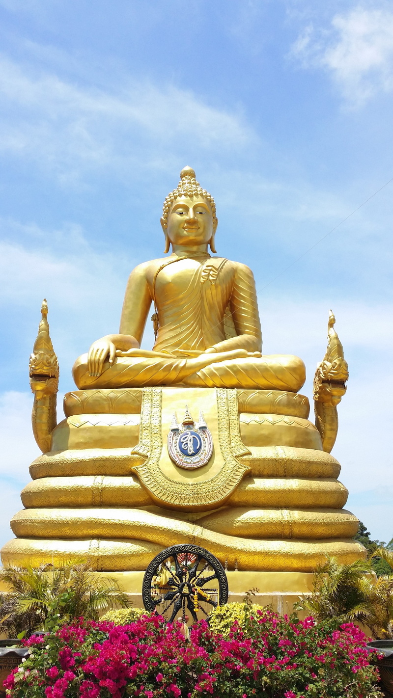 male likeness, phuket, buddhism, art and craft, representation, religion, buddist, asia, place of worship, low angle view, idol, cloud - sky, buddha, statue