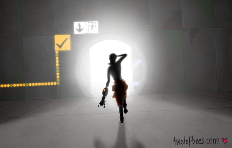 Chell, Portal 2, Portal (game), Portal Gun, 720P