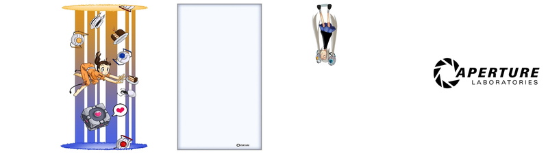 cut out, equipment, communication, medical equipment, studio shot, full length, Turrets, cakes, reflection, Portal Gun, Aperture Laboratories, western script