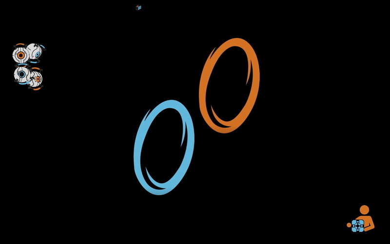720P, gun, simplistic, portal