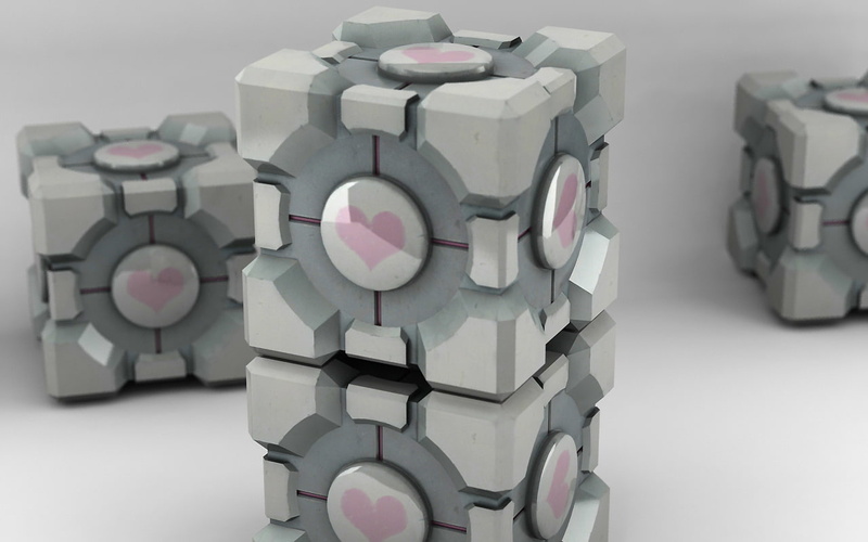 portal, 720P, hd, cube, companion, video games