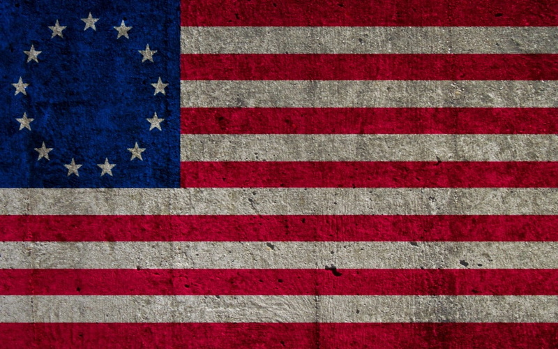 pattern, striped, backgrounds, blue, star shape, shape, patriotism, no people, 720P, flag, Stars and Stripes, white color, road, day, pride, red, full frame