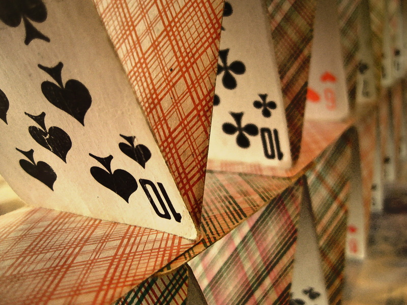 poker - card game, leisure activity, still life, Card, 720P, pattern, house of cards, backgrounds, selective focus, relaxation, deck, paper, large group of objects