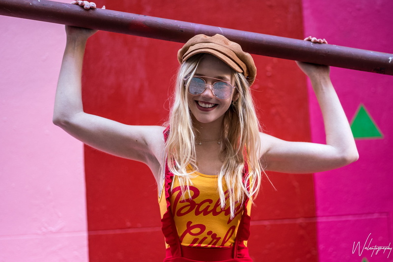 blonde, necklace, tank top, suspenders, smiling, nose rings, model, 2K, sunglasses, women