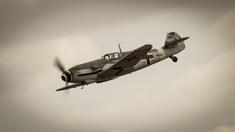 Messerschmitt Bf.109, German, 2K, fighter, single-engine, piston, Me-109