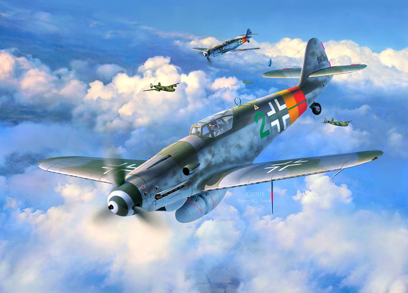 1080P, Air force, Germany, Messerschmitt, WW2, Fighter, Bf.109G-10, aircraft, Painting