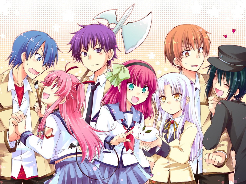 Yui (Angel Beats!), Yuzuru Otonashi, Kanade Tachibana, Hinata Hideki, Ayato Naoi, Yuri Nakamura, 720P, Noda (Angel Beats!), Anime, Angel Beats!
