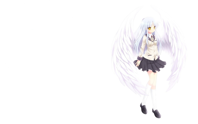 clear sky, no people, Angel Beats!, nature, 1080P, art and craft, close-up, human representation, girl, sky, representation, day, cut out, full length