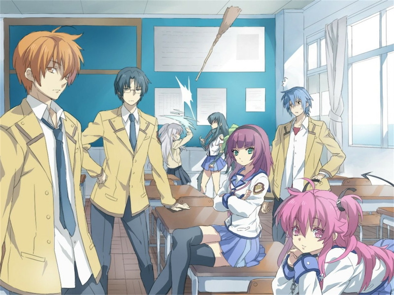 Eri Shiina, Yuri Nakamura, Yui (Angel Beats!), Takamatsu (Angel Beats!), Hinata Hideki, Angel Beats!, 720P, Anime, Yuzuru Otonashi, Kanade Tachibana