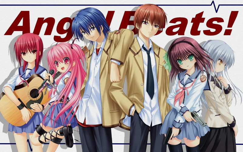 Anime, Kanade Tachibana, Angel Beats!, Yui (Angel Beats!), Masami Iwasawa, Yuzuru Otonashi, Yuri Nakamura, 1080P, Hinata Hideki