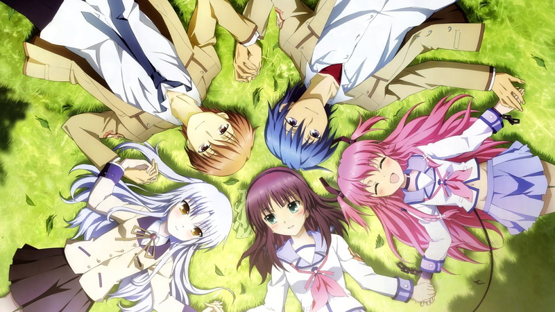 anime girls, Tachibana Kanade, Angel Beats!, anime boys, anime, Nakamura Yuri, Hinata Hideki, 1080P, Yui (Angel Beats!), school uniform, Otonashi Yuzuru