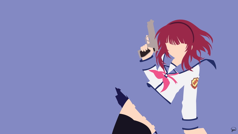 studio shot, clear sky, Angel Beats!, nature, business, Nakamura Yuri, sky, one person, paper, flying, blue background, digital composite, indoors, anime girls