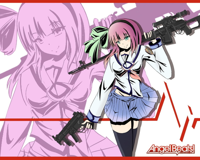 Angel Beats!, front view, text, human representation, arts culture and entertainment, 720P, one person, occupation, art and craft, creativity, auto post production filter